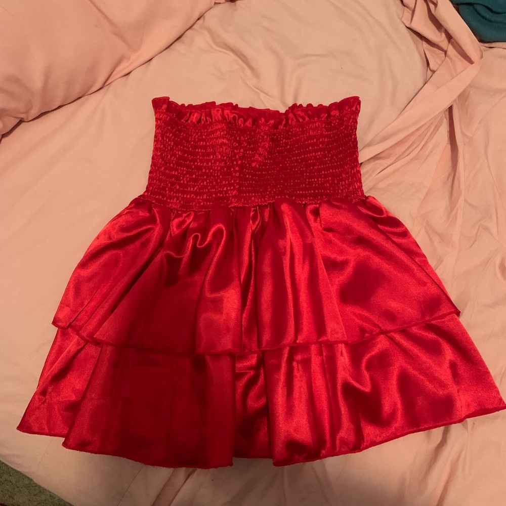Red skirt